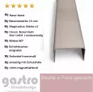 Edelstahl-Kanalprofil, blanke Oberfläche